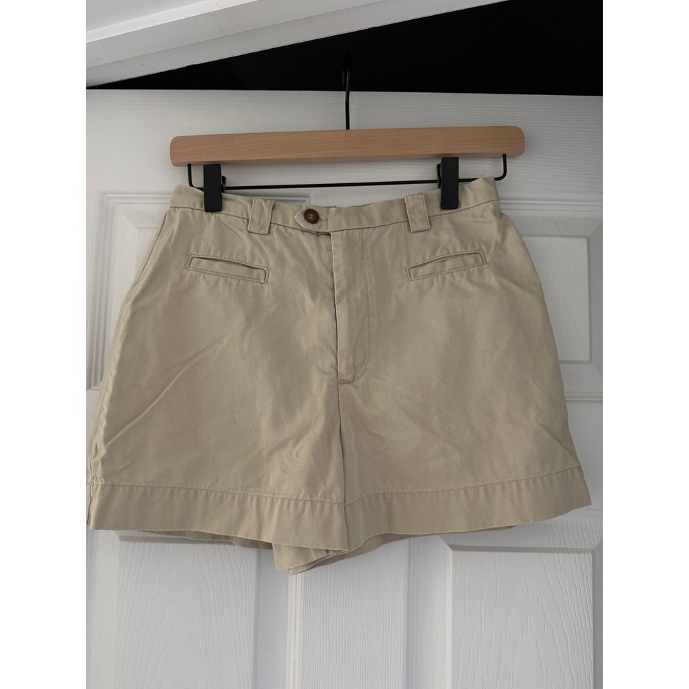 90s Gap Womens Khaki Tie Front Shorts Preppy Casual Yacht Summer